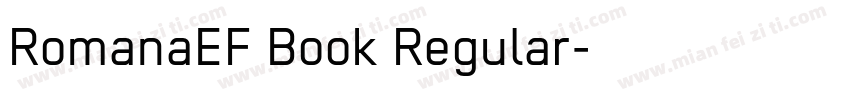 RomanaEF Book Regular字体转换